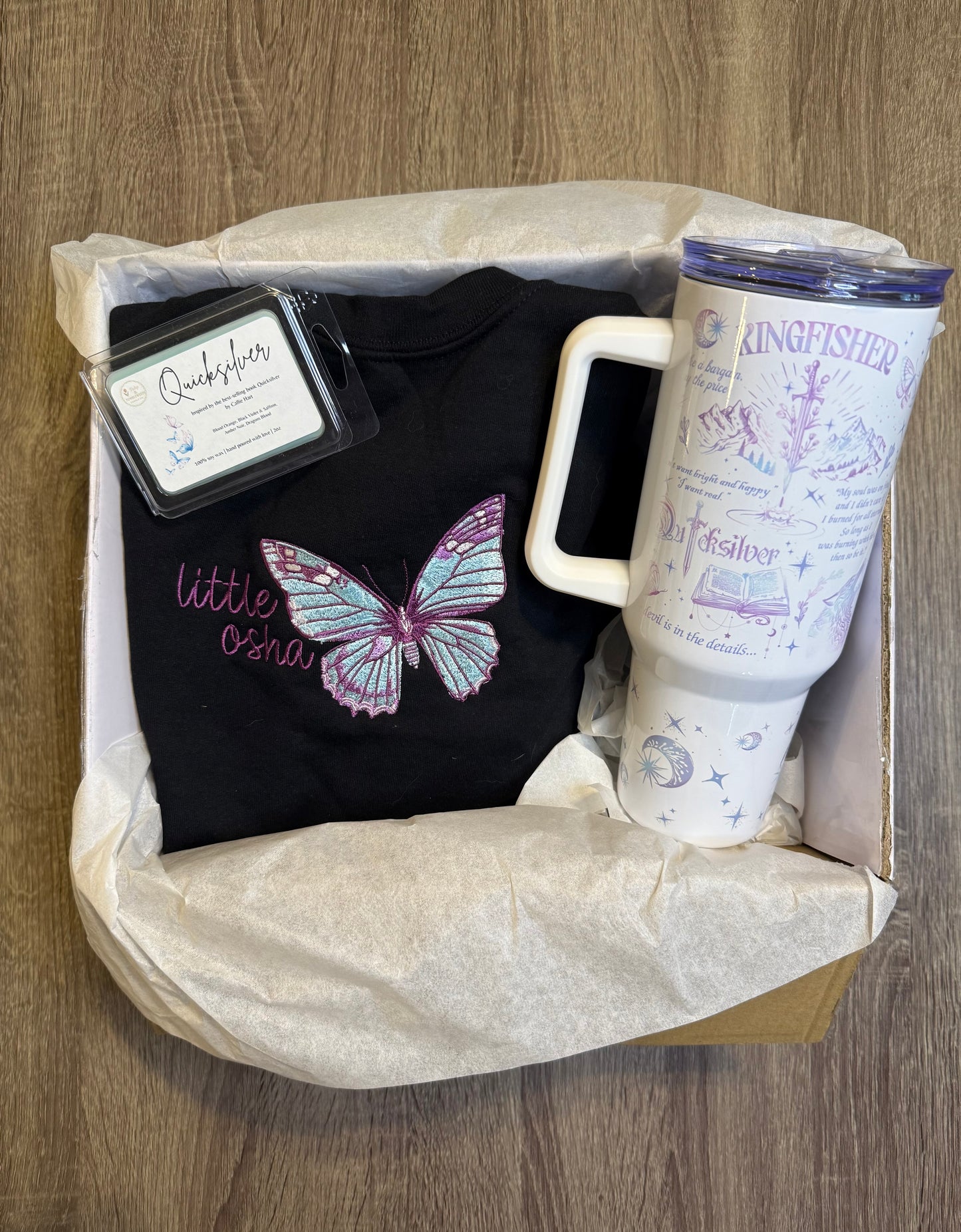 Quicksilver Deluxe Bundle Box – Sweatshirt + 40oz Tumbler + Wax Melt