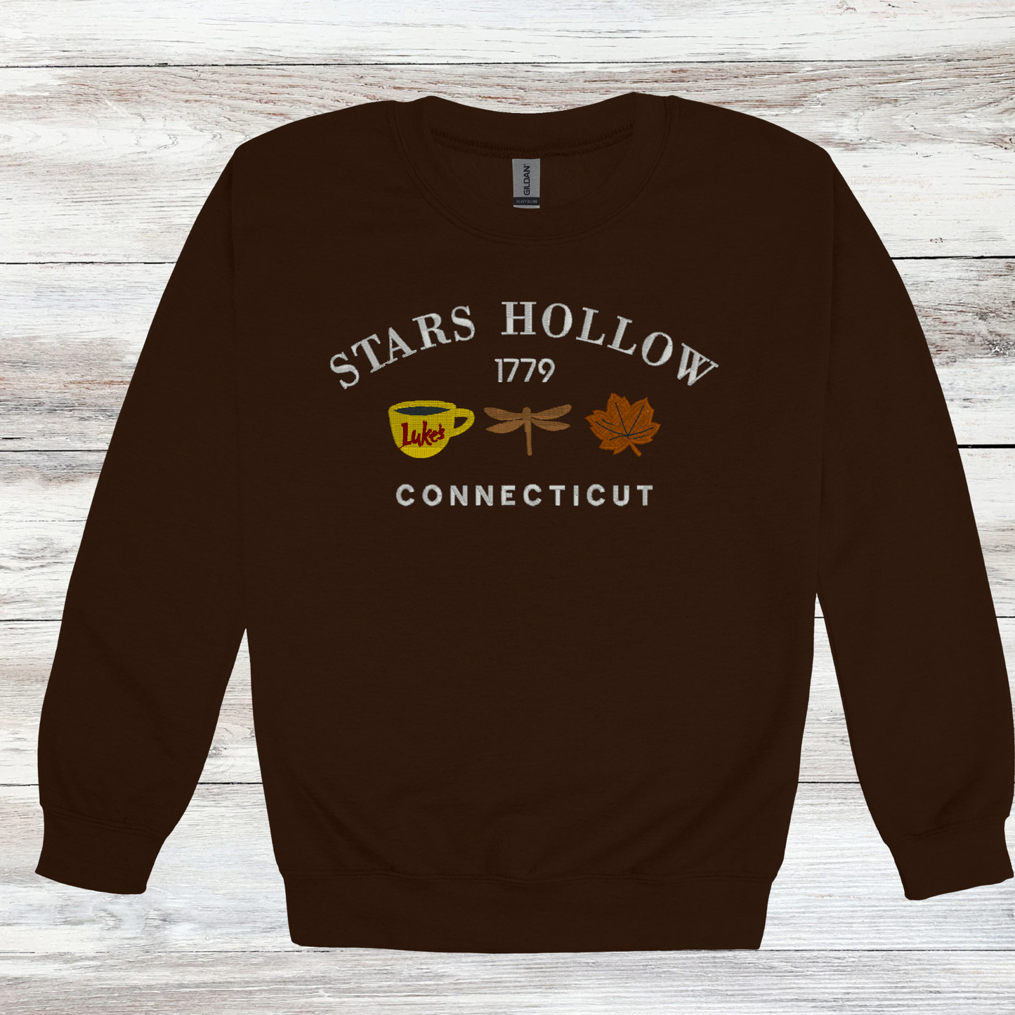 Stars Hollow Connecticut Crewneck | Gilmore Girls Inspired | Embroidered Sweatshirt