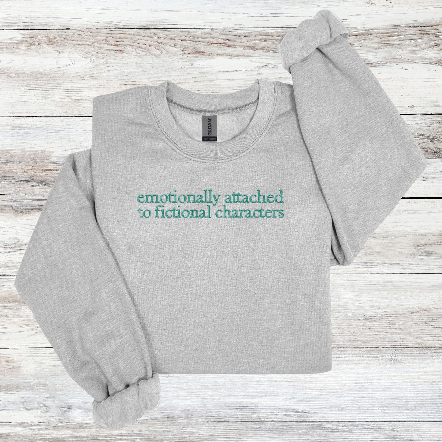 Emotionally Attached | Embroidered Crewneck