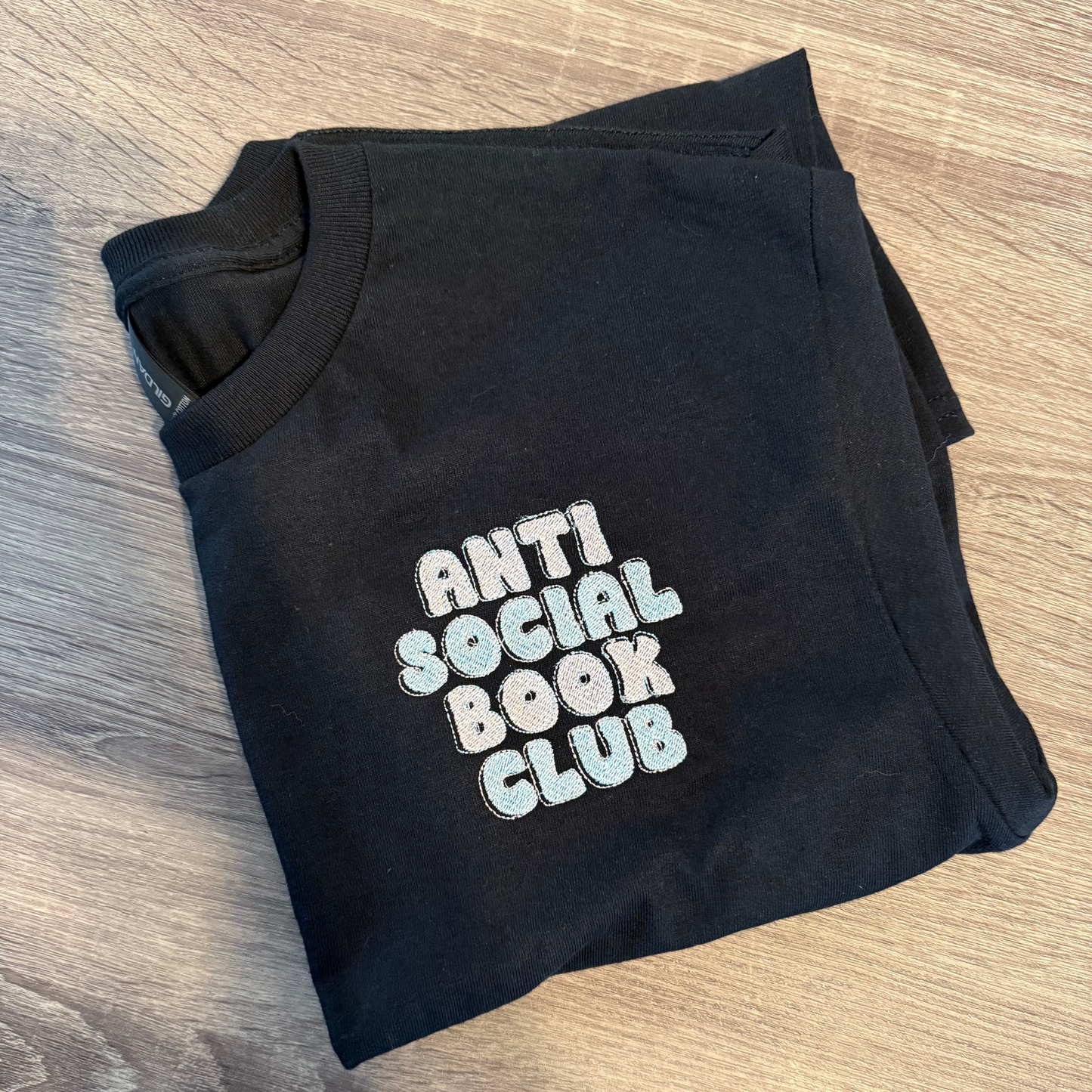 Anti Social Book Club Embroidered T-Shirt/Crewneck