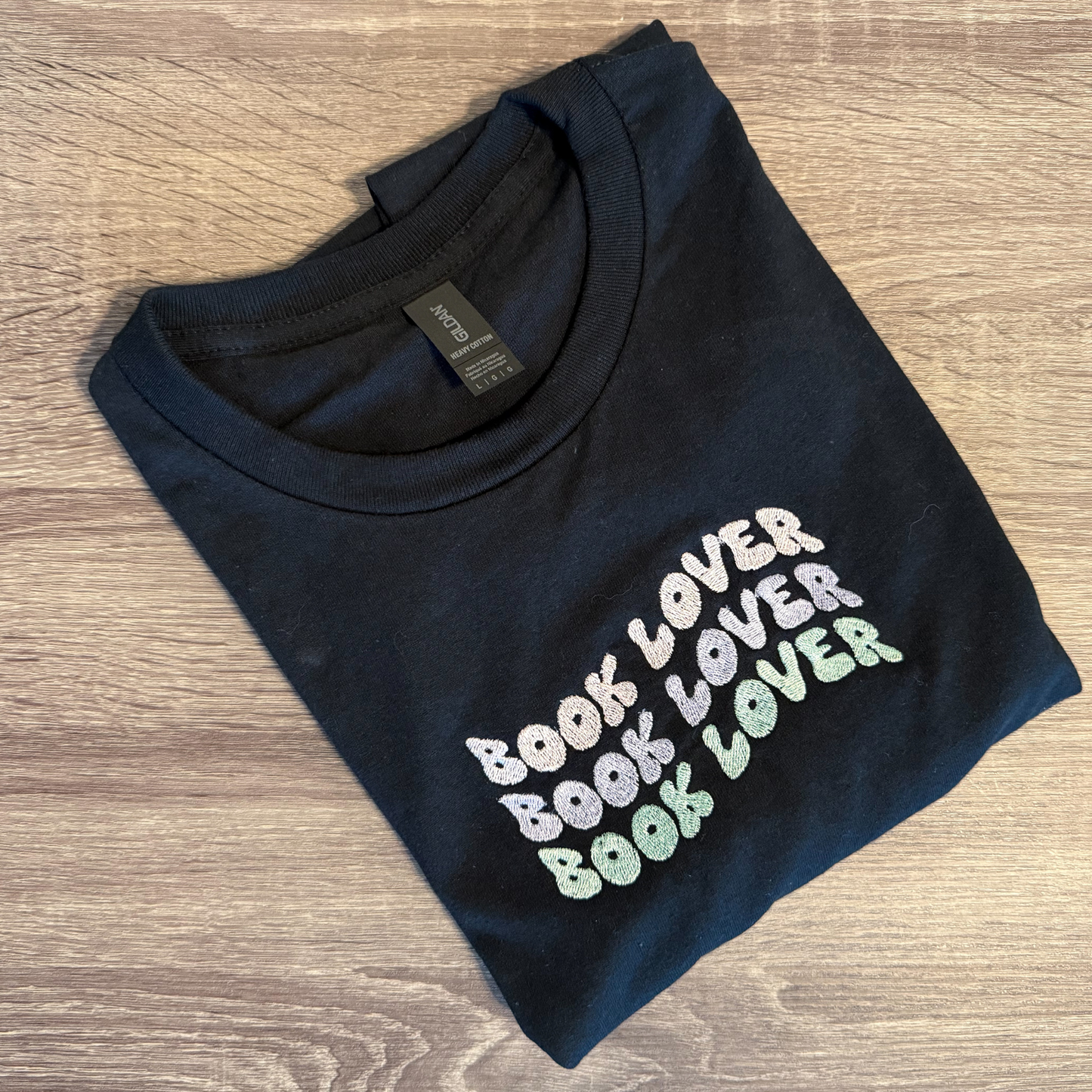 Pastel Book Lover | Embroidered T-Shirt & Crewneck
