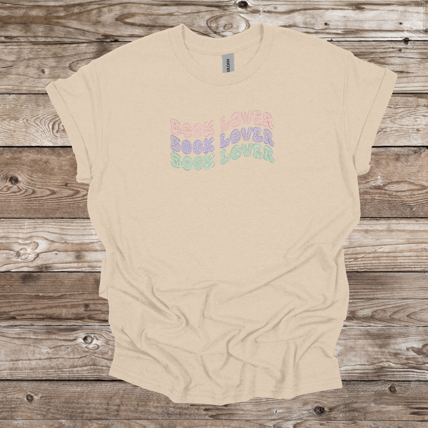Pastel Book Lover | Embroidered T-Shirt & Crewneck