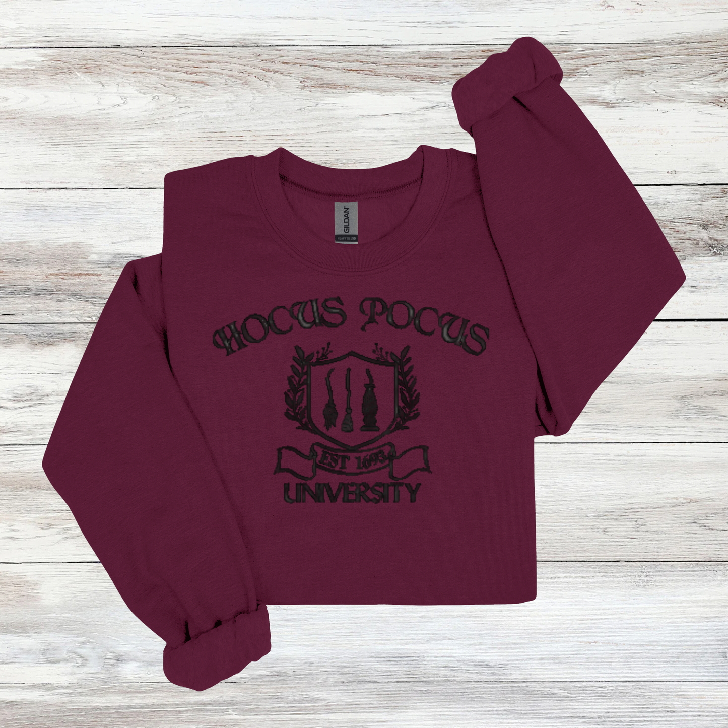 Hocus Pocus University | Embroidered Crewneck