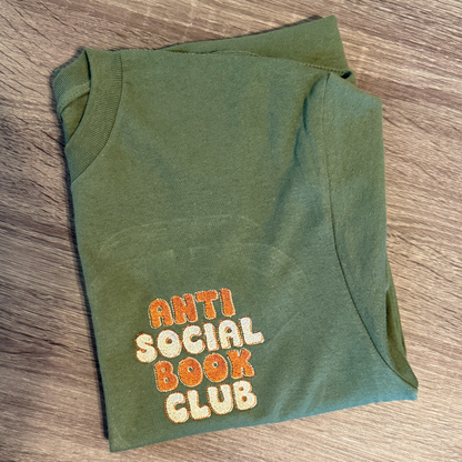 Anti Social Book Club Embroidered T-Shirt/Crewneck