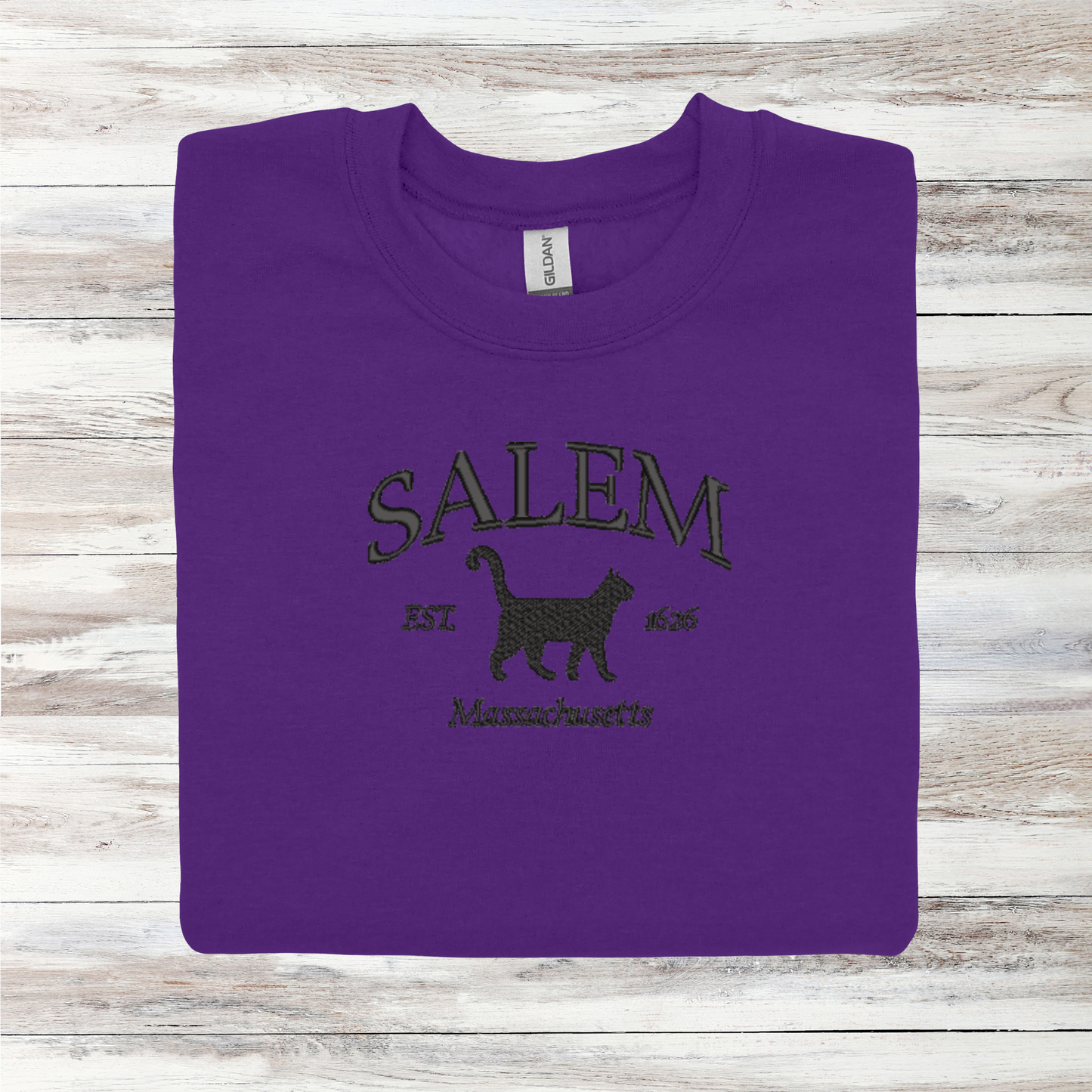 Salem Massachusetts | Embroidered T-Shirt/Crewneck