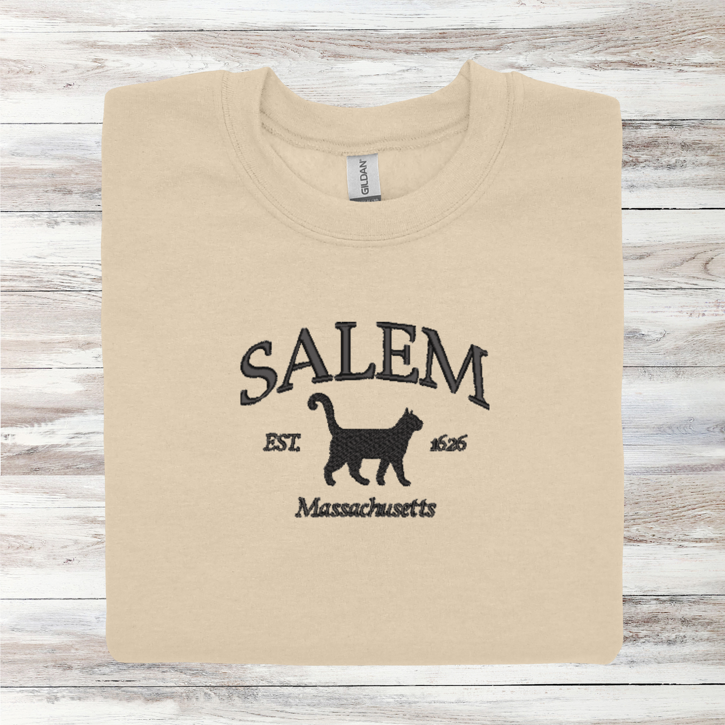 Salem Massachusetts | Embroidered T-Shirt/Crewneck