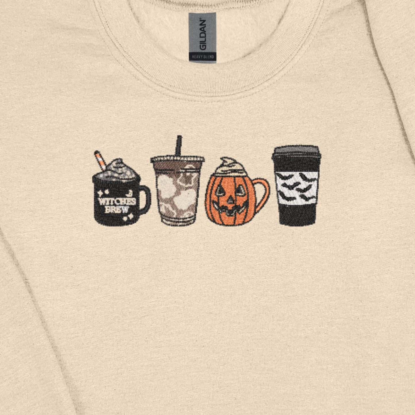 Spooky Sips | Embroidered Crewneck