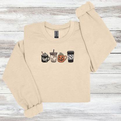 Spooky Sips | Embroidered Crewneck
